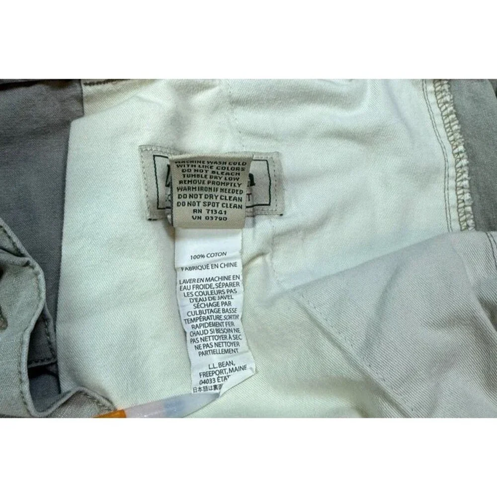 LL Bean Comfort Waist Cargo Shorts Mens Size 38 Cotton Utility Hiking Outdoor